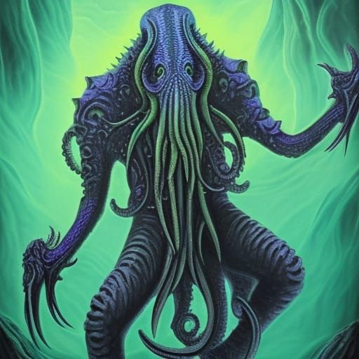 The Elder God Cthulhu - Ai Generated Artwork - Nightcafe Creator