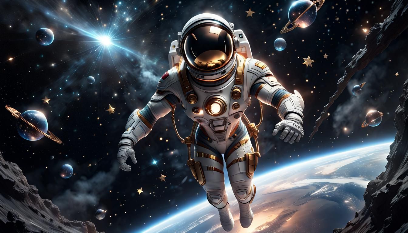 In SPACE - AI Generated Artwork - NightCafe Creator
