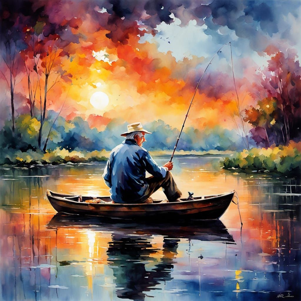 Fishing is definitely the best time for thoughtfulness.  by @Jeanne