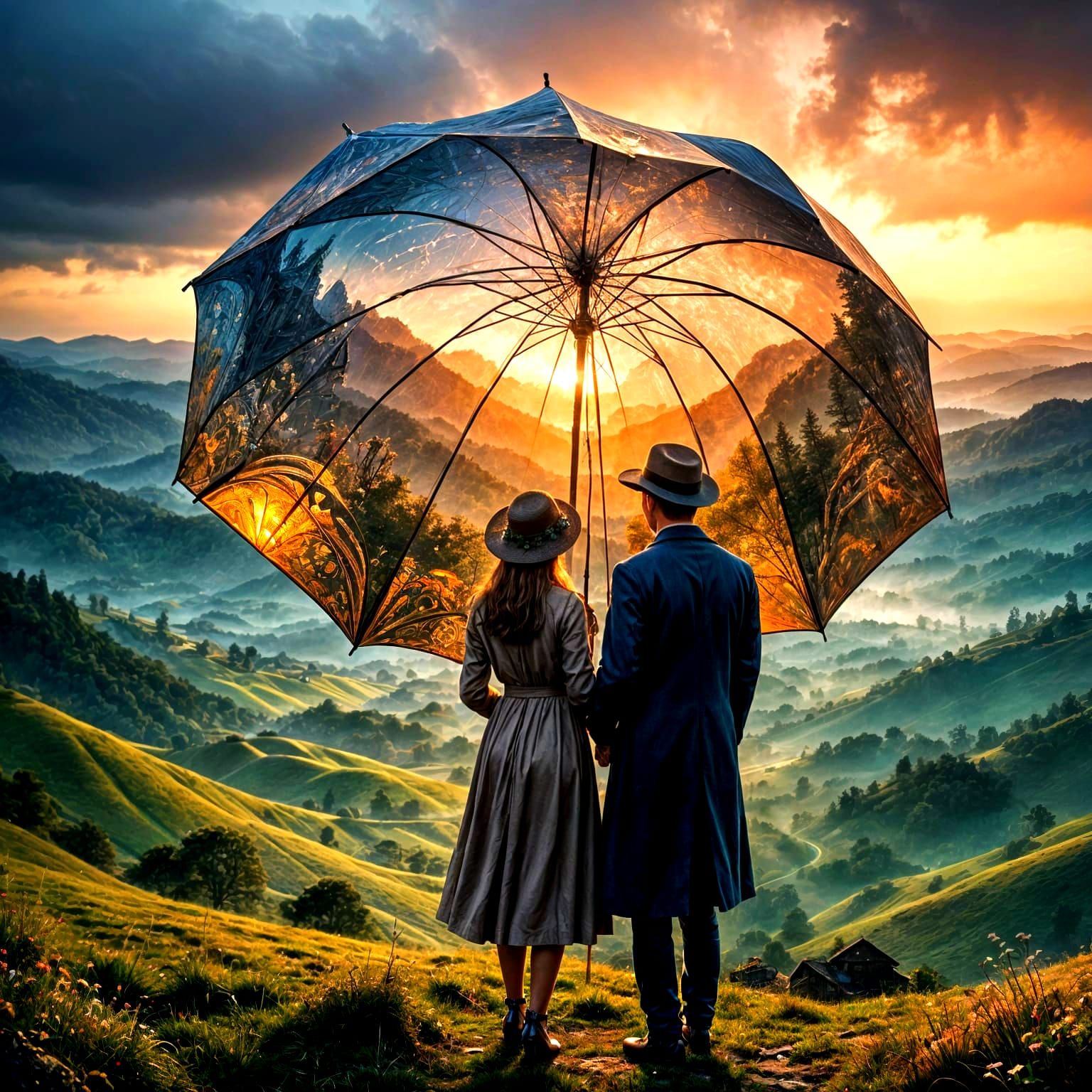 Umbrellas  by @Lennis