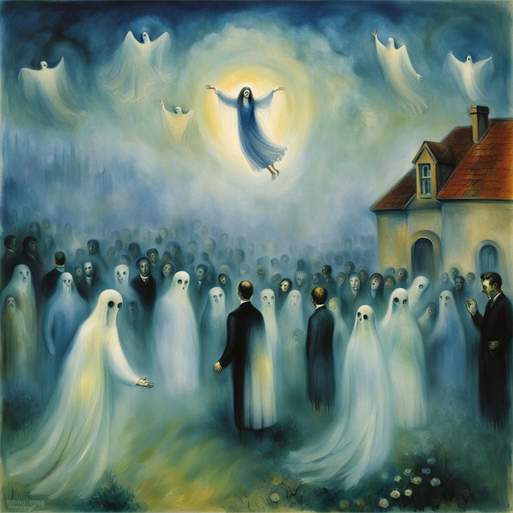 An Eerie Evening Encounter  by @PS