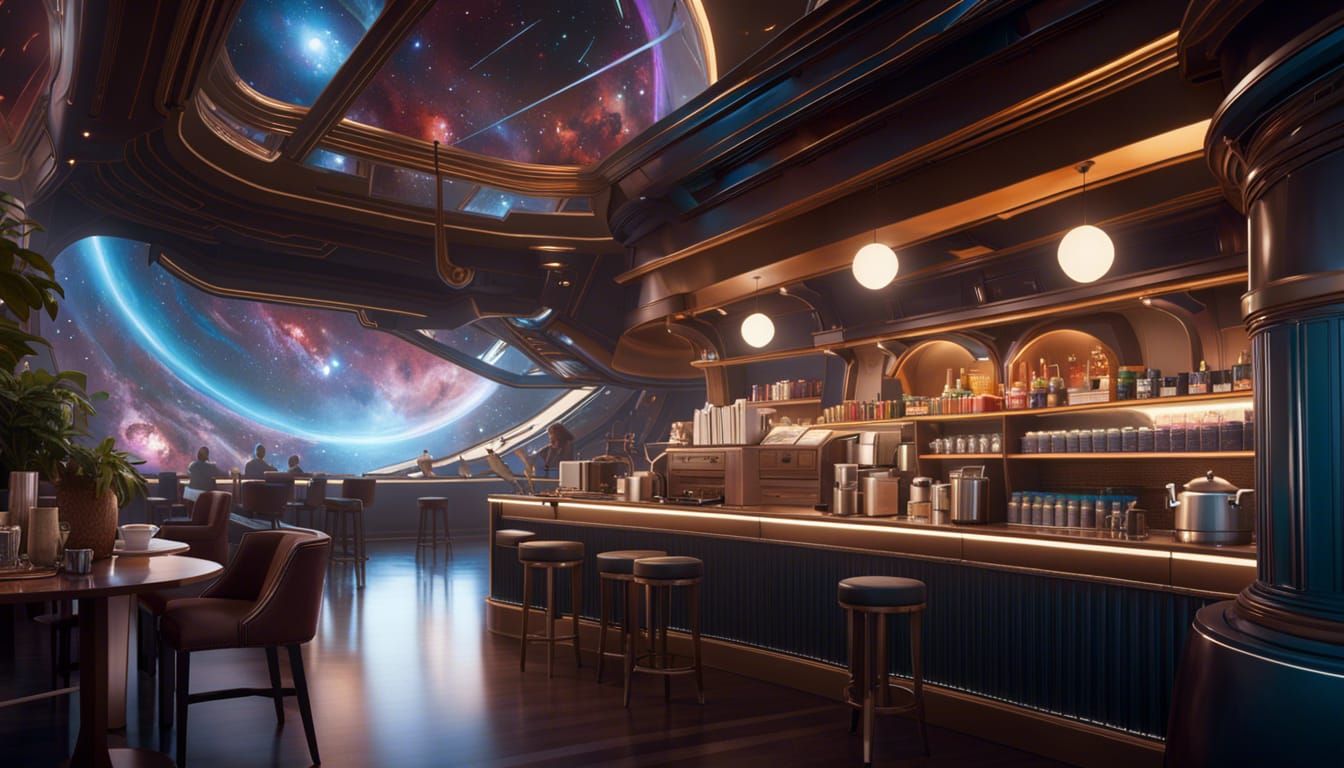 Fly me to the moon and lets take a coffee break