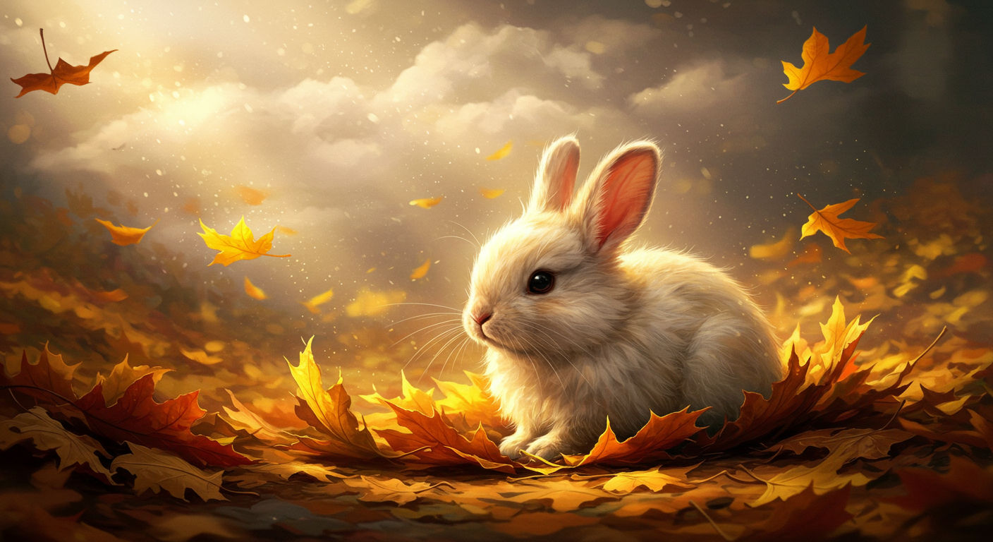 Bunny in Autumn