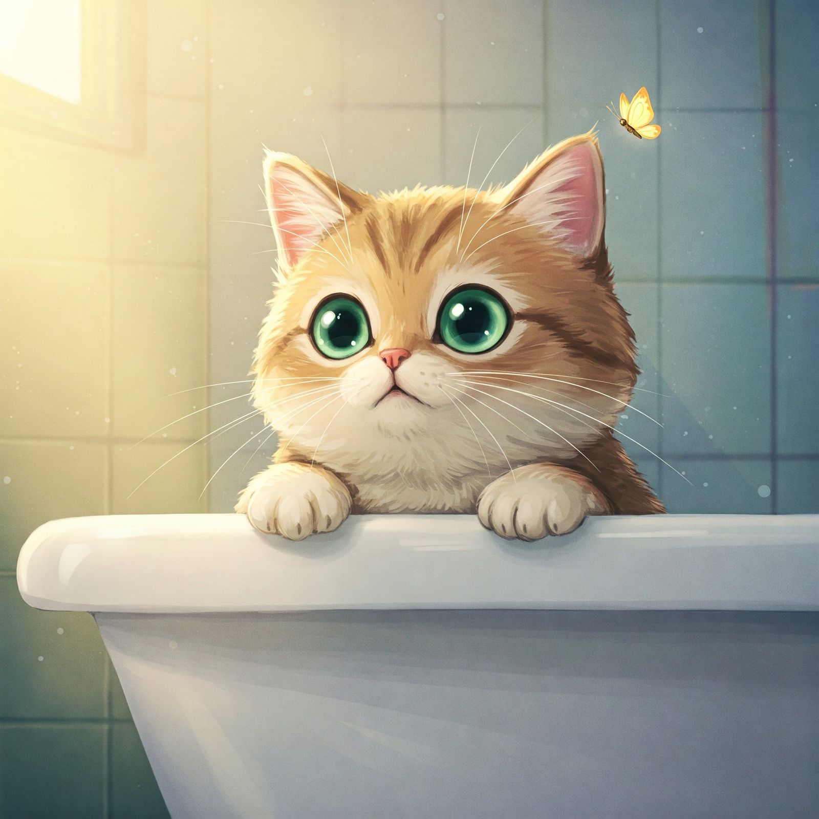 "Too Cute to Bathe, Too Fluffy to Escape"