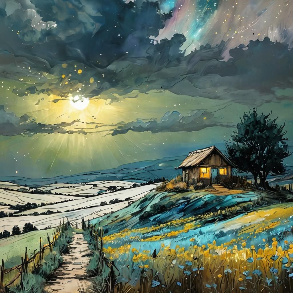 Lonely hut on the Tuscain hill  by @Marty