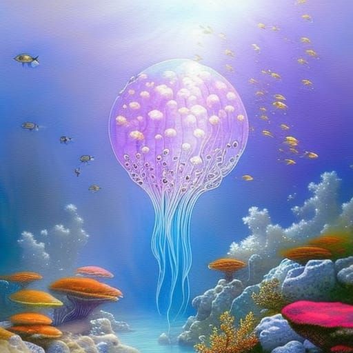 Jellyfish - AI Generated Artwork - NightCafe Creator