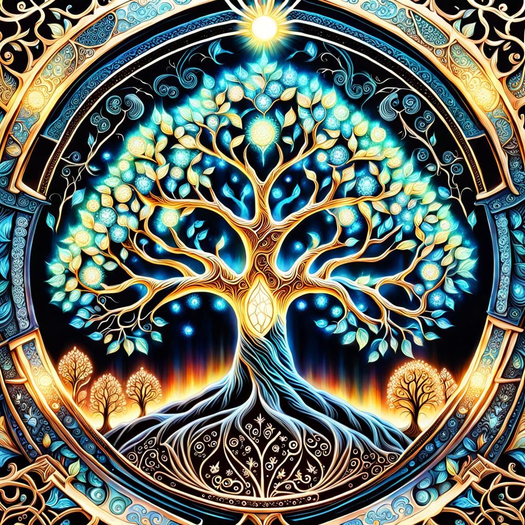 ethereal tree of life - AI Generated Artwork - NightCafe Creator