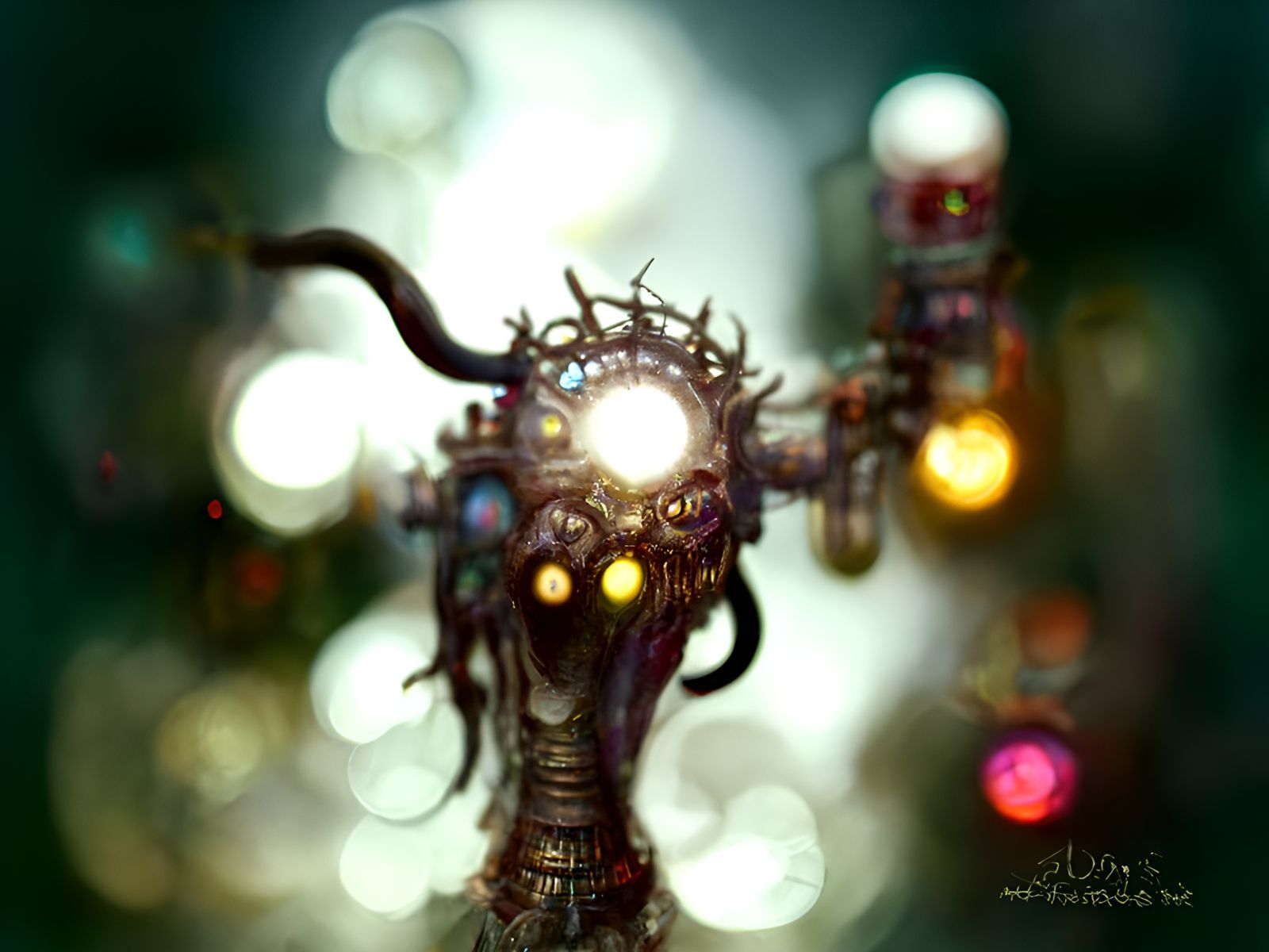 Eldritch Machine God by Greg Rutkowsky bokeh - AI Generated Artwork ...