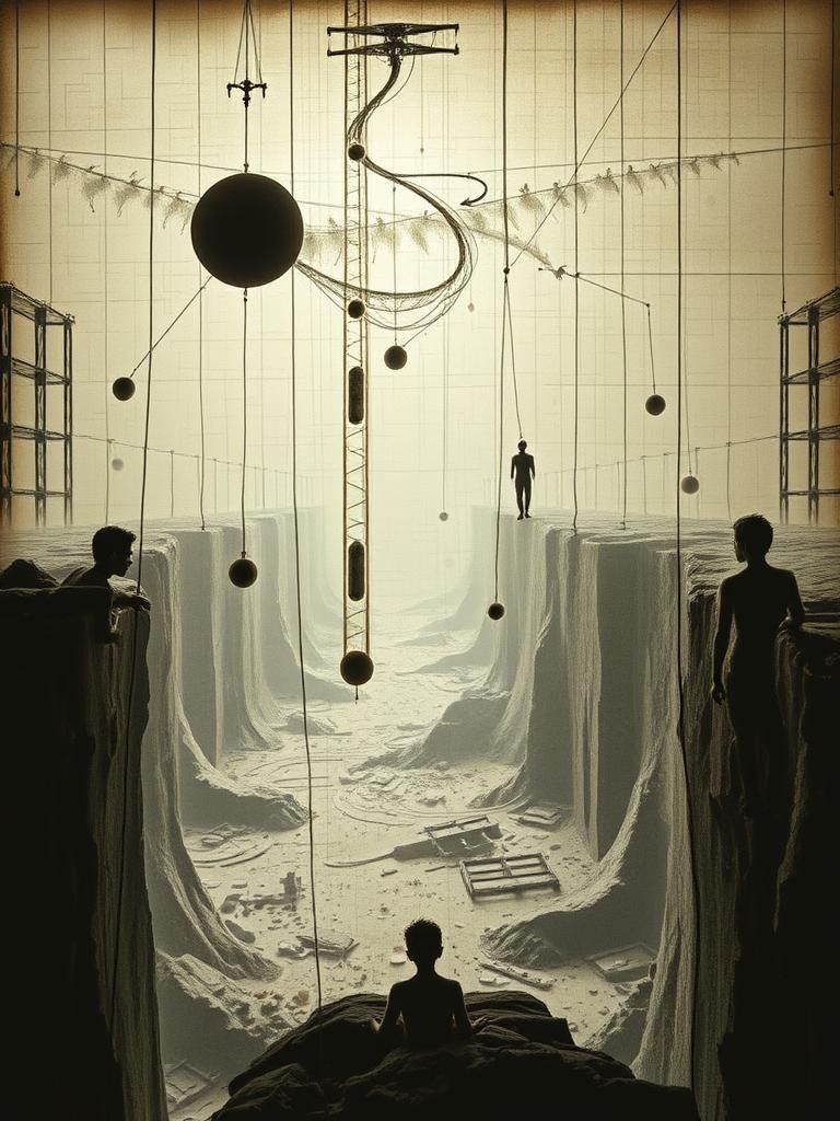 Surreal Convergence: Test Tube Art in Mixed Media