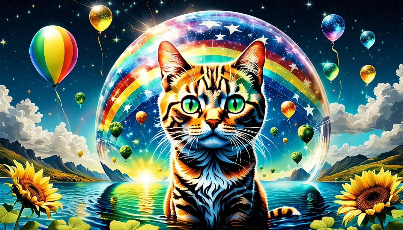 Sparkle Lucky four-leaf clover and Rainbows Starry Electric ...