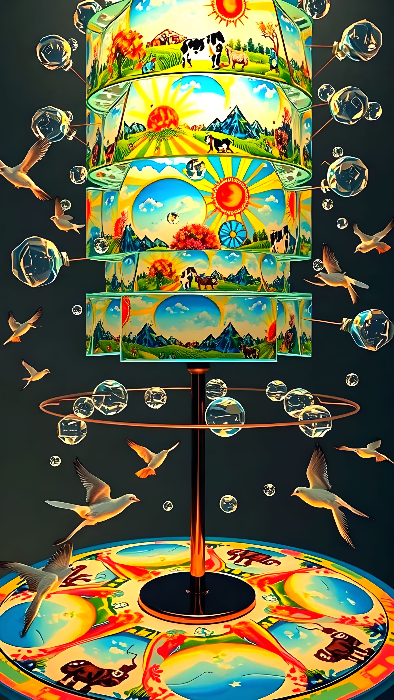 100 Sceneries Lamp 🔥