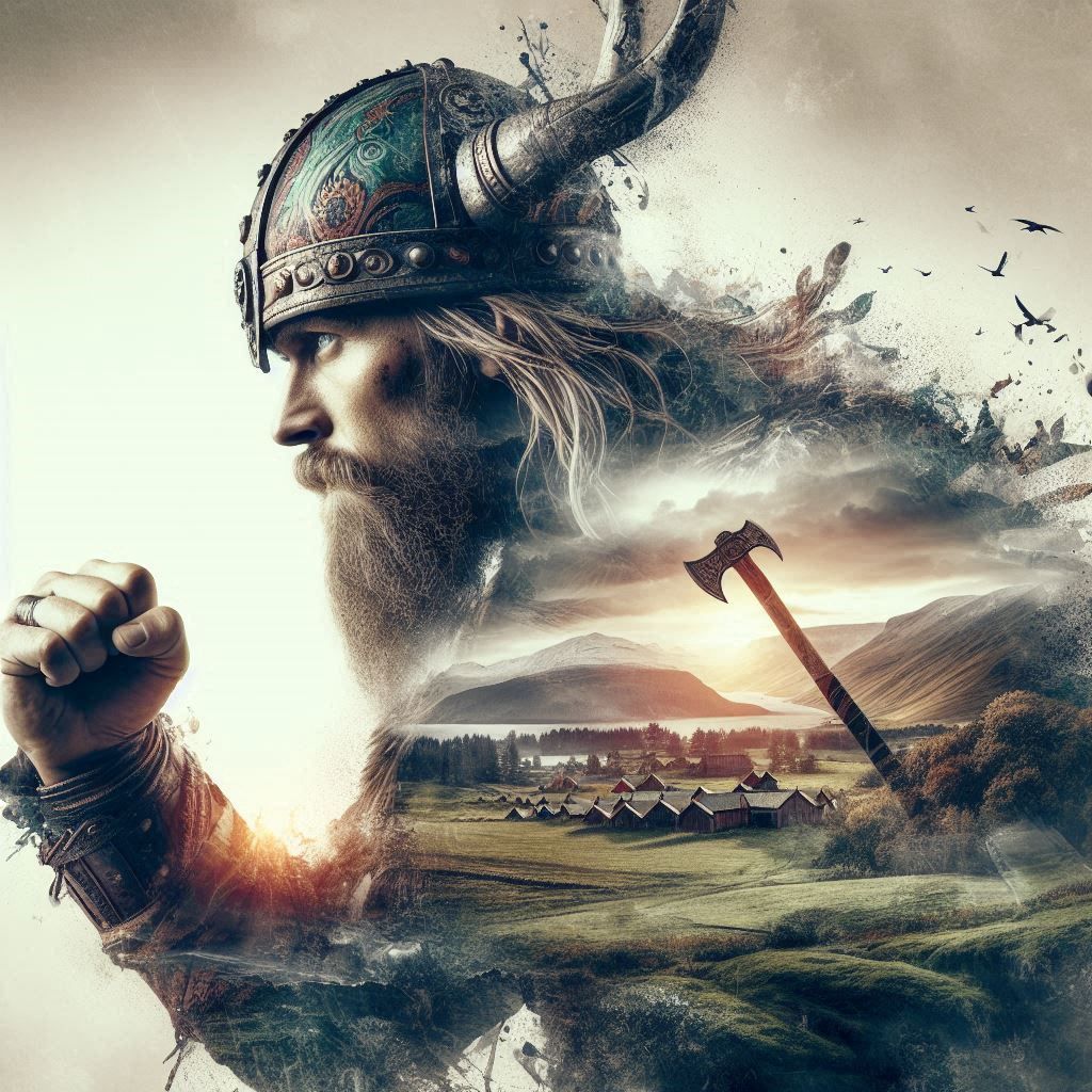 double exposure beautiful fantasy portrait landscape..