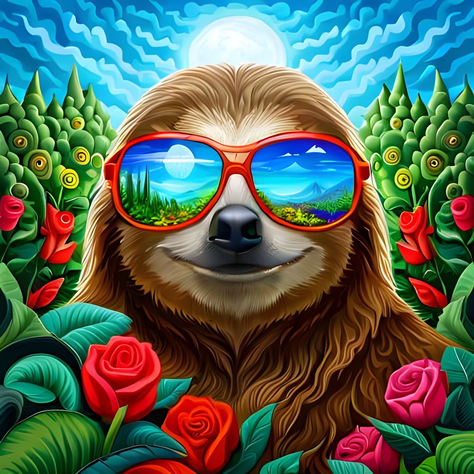 Garden Sloth  by @Amarie