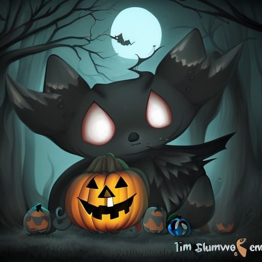 in the style of fantasy creatures, tim shumate, kawaii art, ...