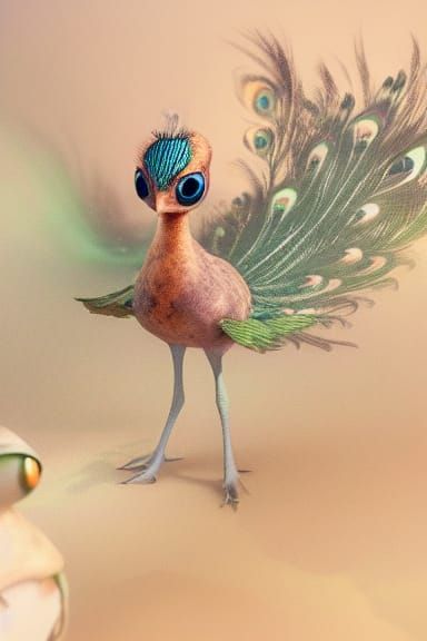 Baby Peacock