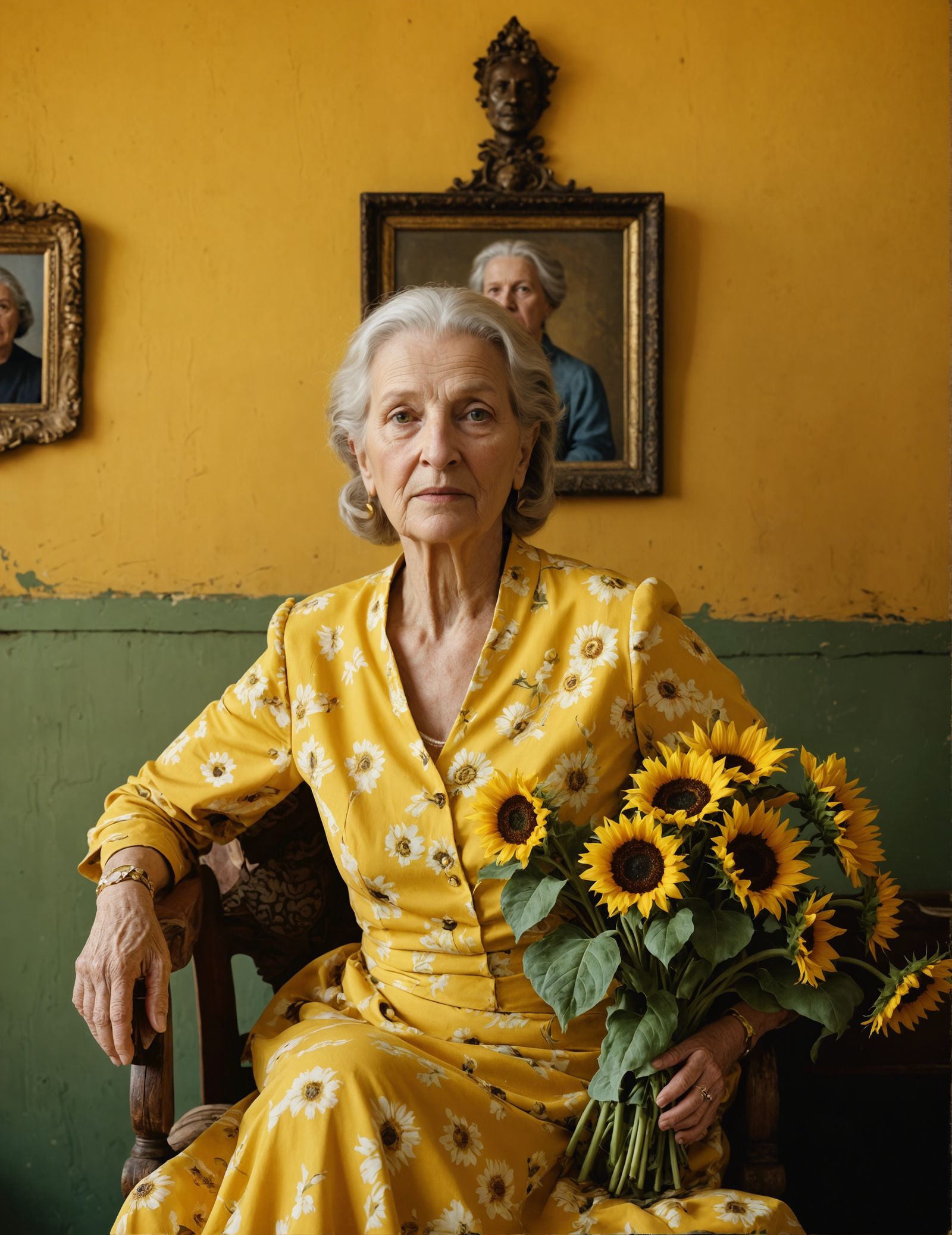 Portrait in Yellow (Creative Upscale)