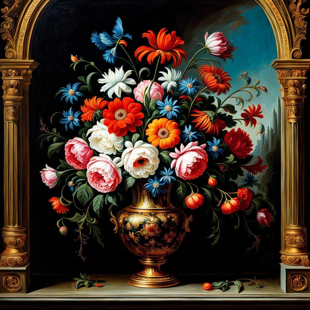 Flower vase still life  by @That cinema teacher