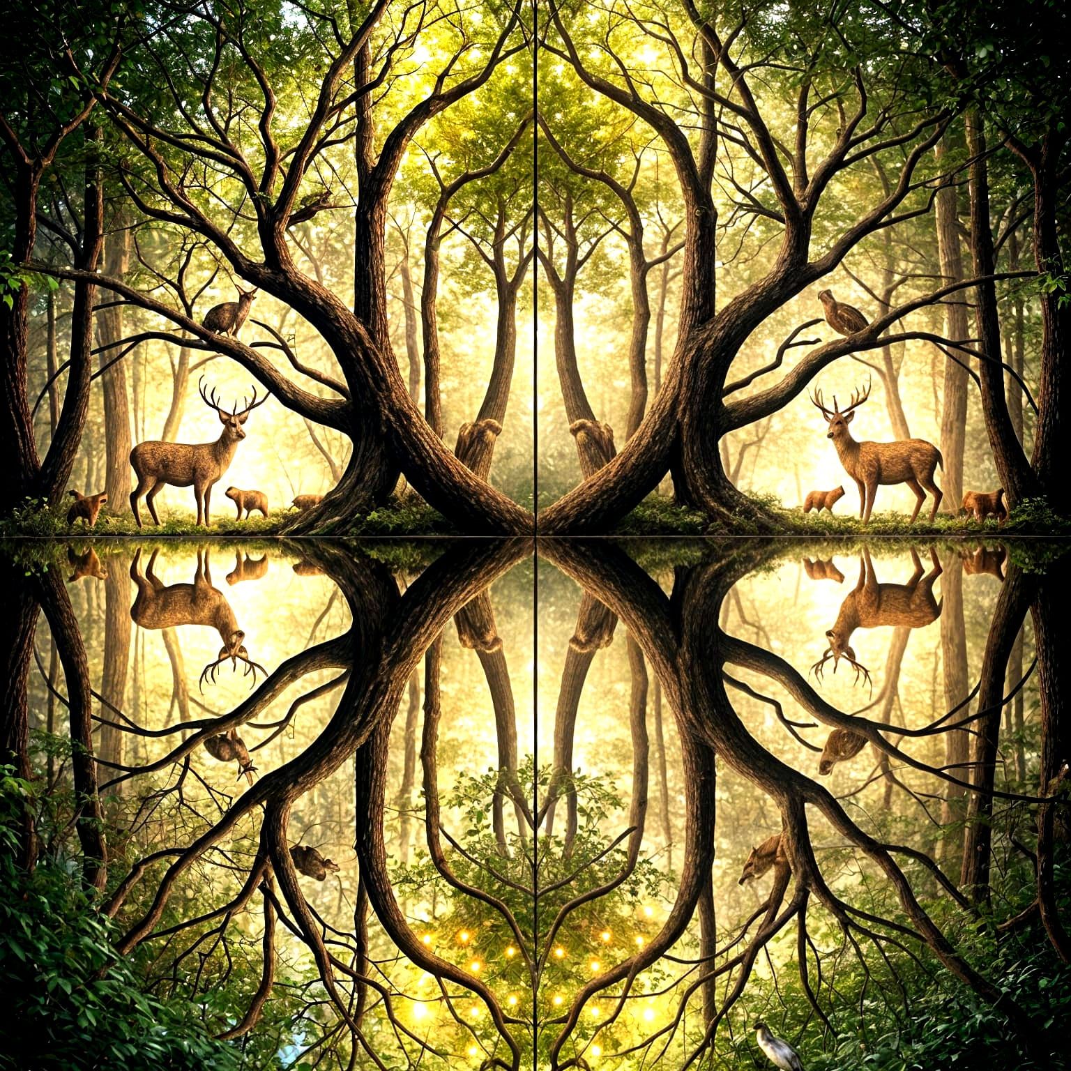 Mirrored Forest  by @photon