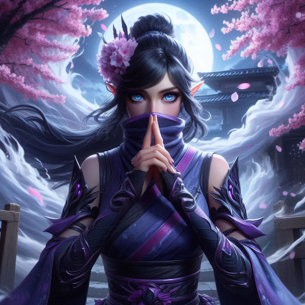 Indigo elf kunoichi, Sakura Jutsu