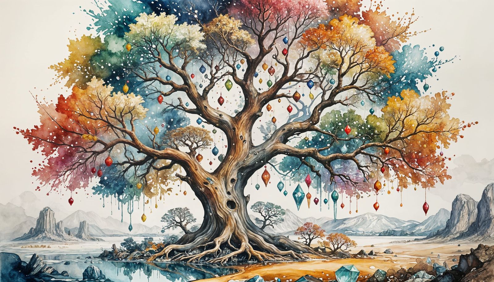 Tree of gems   by @Gothic Vampire Poetry