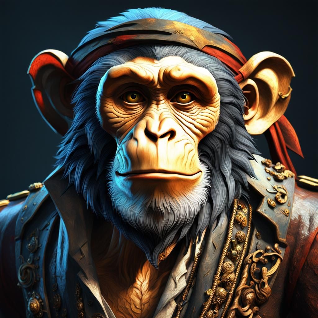 Monkey - AI Generated Artwork - NightCafe Creator