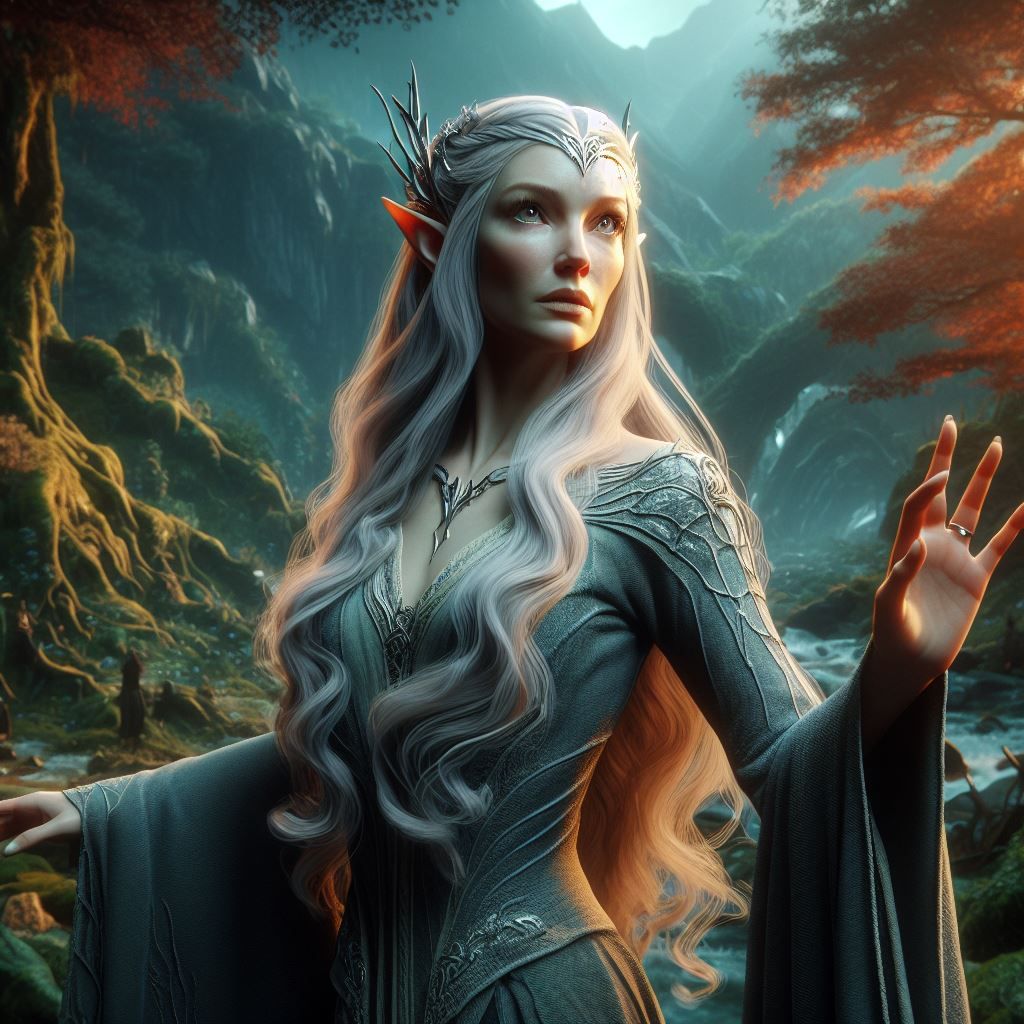 Galadriel in Lothlorien - AI Generated Artwork - NightCafe Creator