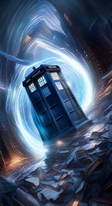 TARDIS inside time vortex Epic cinematic brilliant stunning intricate ...