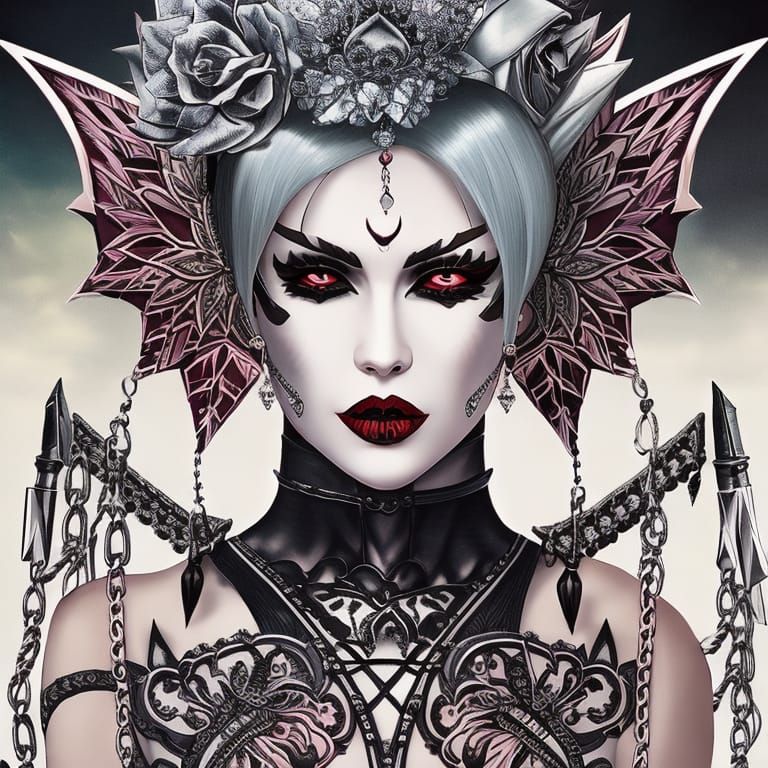 Gothik, Tattoos Und Piercing - Ai Generated Artwork - Nightcafe Creator