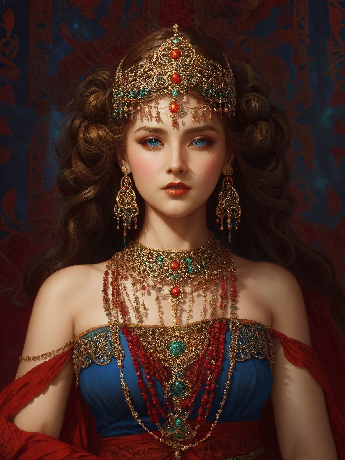 Portrait of a Celtic woman