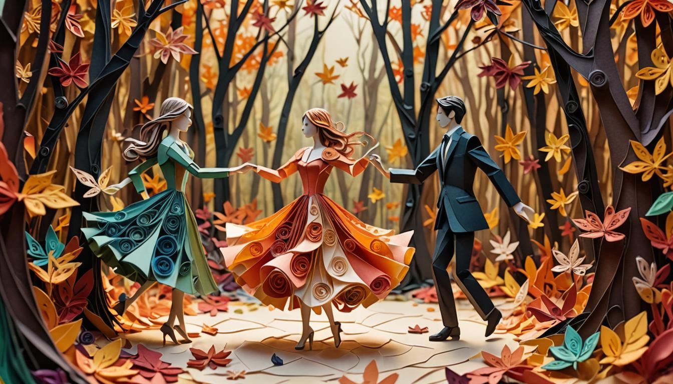 Fall Paper Collage Art