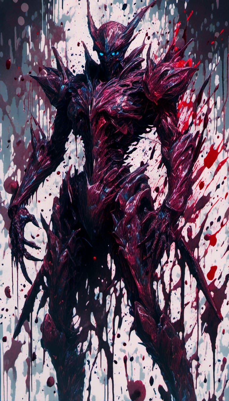 <lora:Macabre:1.0> Dark Guyver, Guyver Anime, Guyver Splash ...