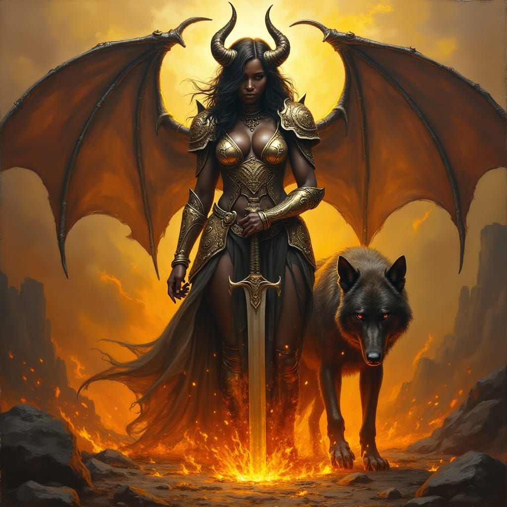 Demon girl an her Pet