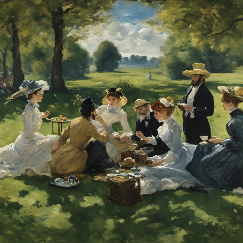 Le Déjeuner sur l'herbe  by @Karagon 