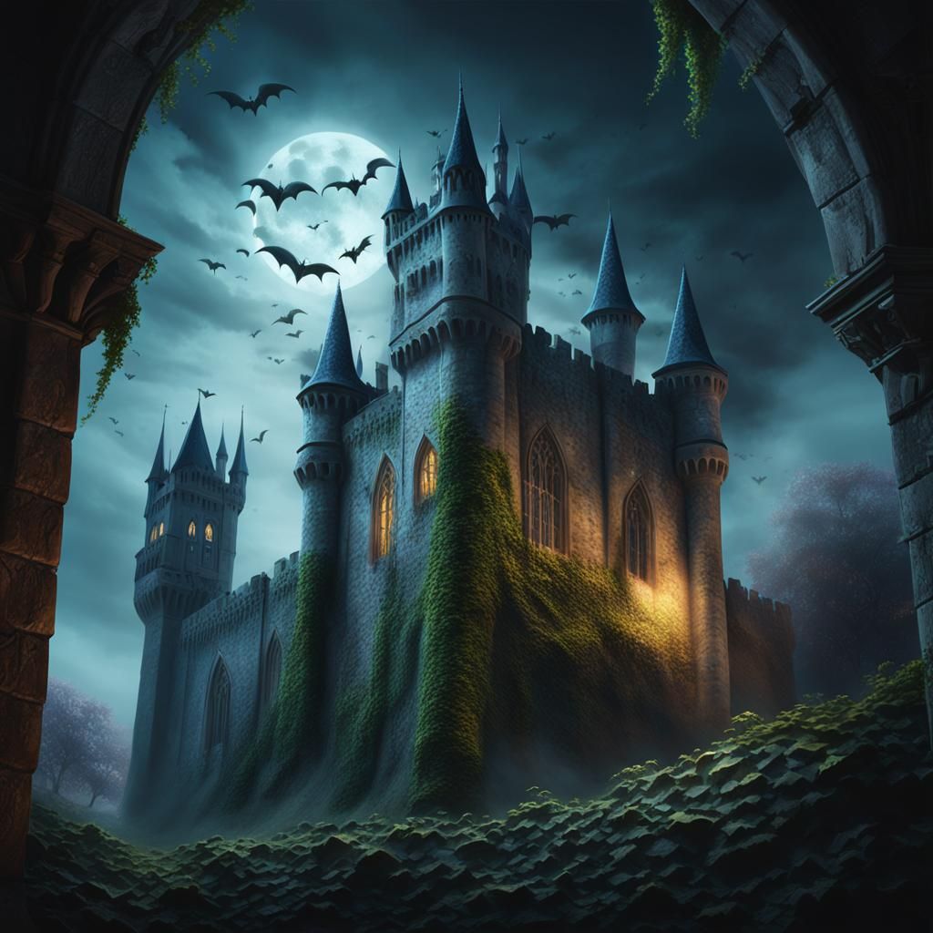 Chilling... a medieval gothic castle   by @Murray