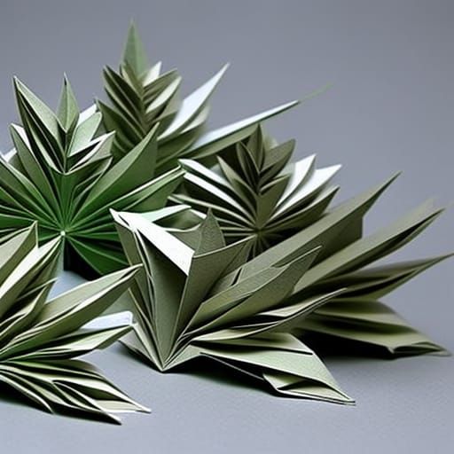 cannabis,,Origami paper folds papercraft, made of paper, stationery,no ...