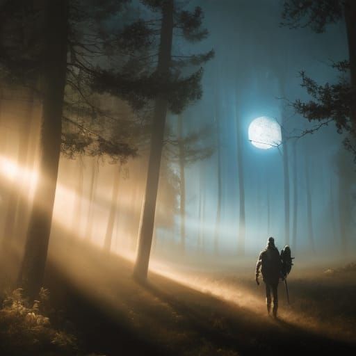 Alone on a hike