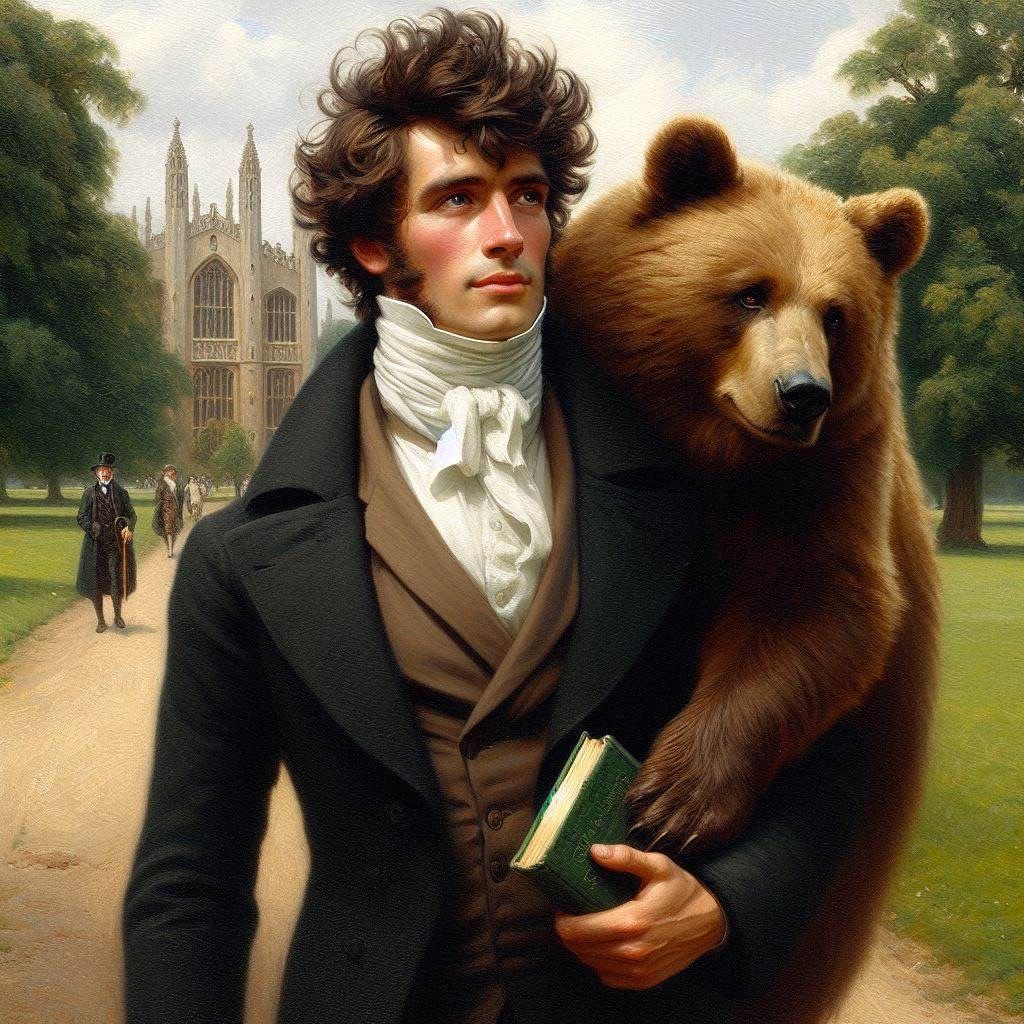 Lord Byron, and a Bear, a series