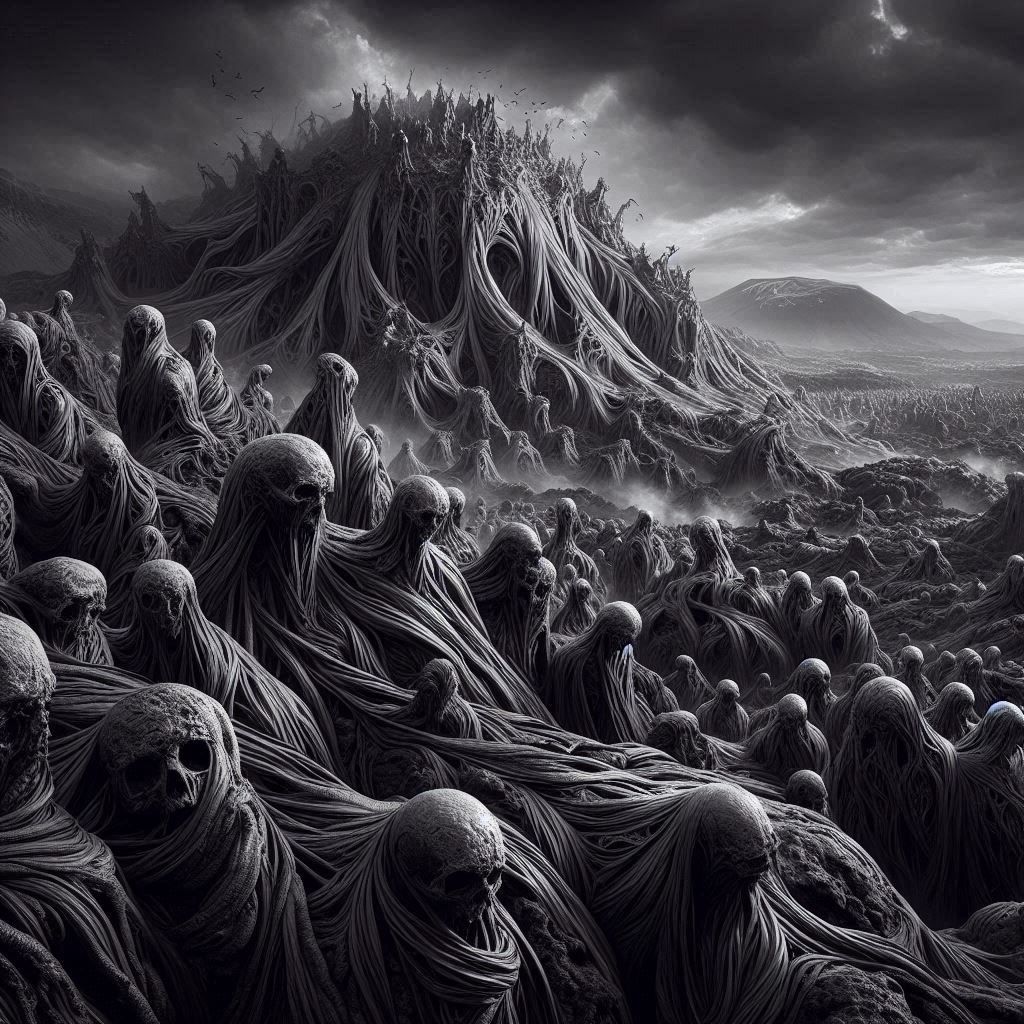 🌋 🔥 🌋 ⚠️ 😱 Lava landscape of haunted souls