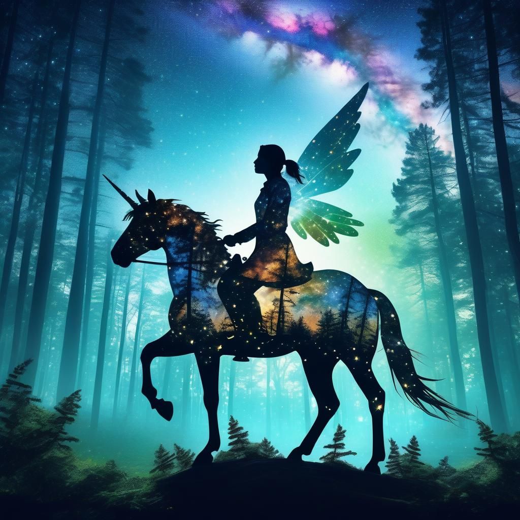 fairy_riding_a_unicorn - AI Generated Artwork - NightCafe Creator