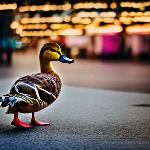 A duck shopping