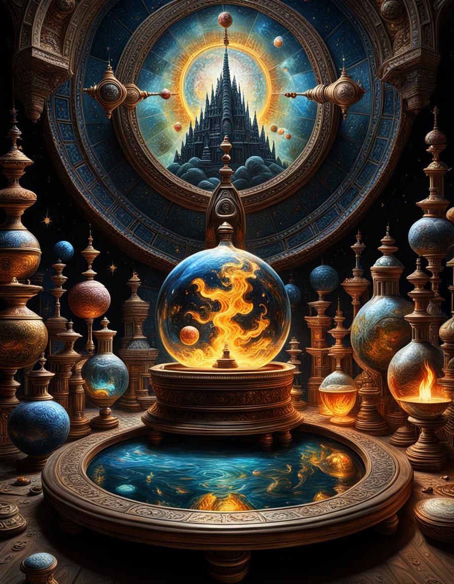realist painting using the Impasto technique The Alchemical ...