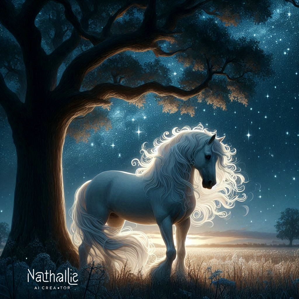 Horse in the moon light ✨️