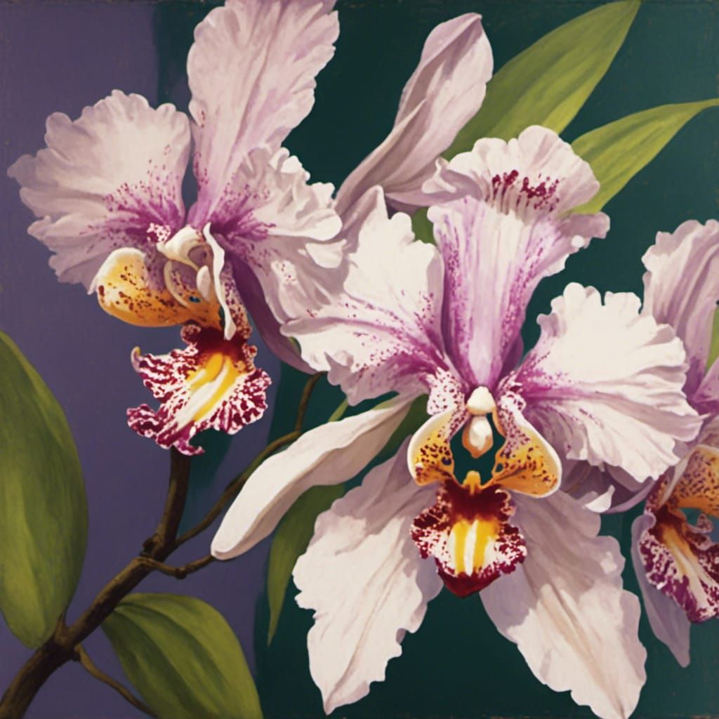 Orchids - AI Generated Artwork - NightCafe Creator