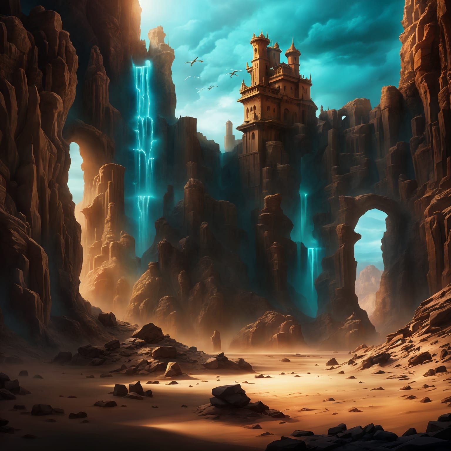 "And there flow the copper waters of the Karikin Heights. Beware their temptation of glittering lies"