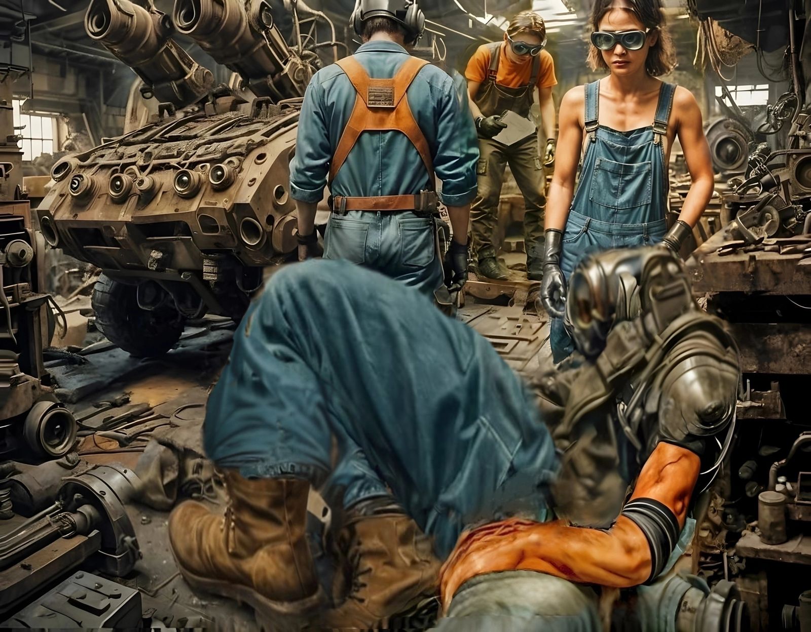 Workshop. Cyborg . Dystopian