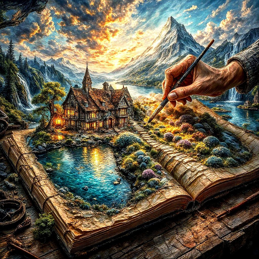 Self conceived, self drawn, my own dream home.....  by @ANNA R