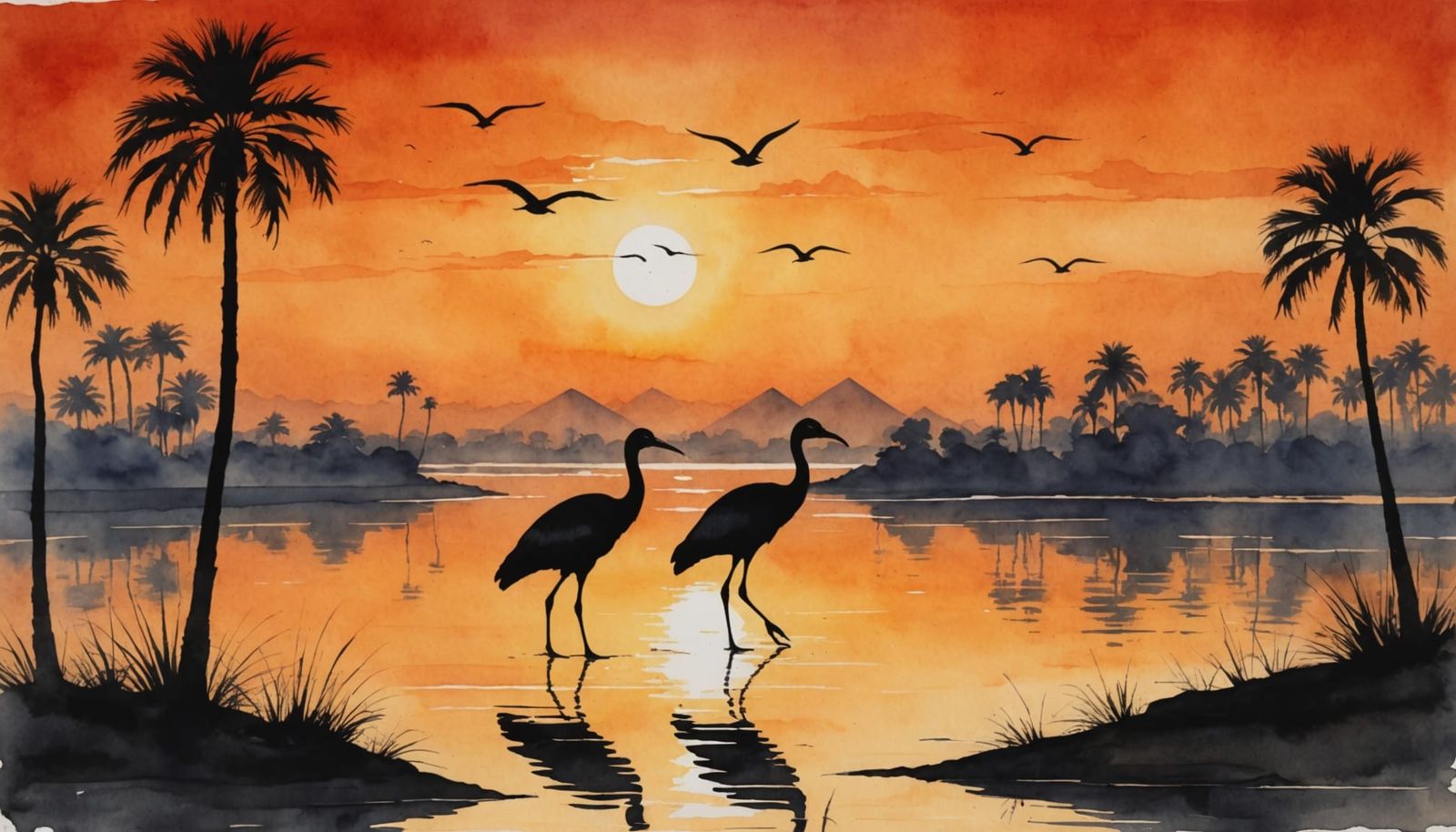 Sunset on the Nile  by @Mister