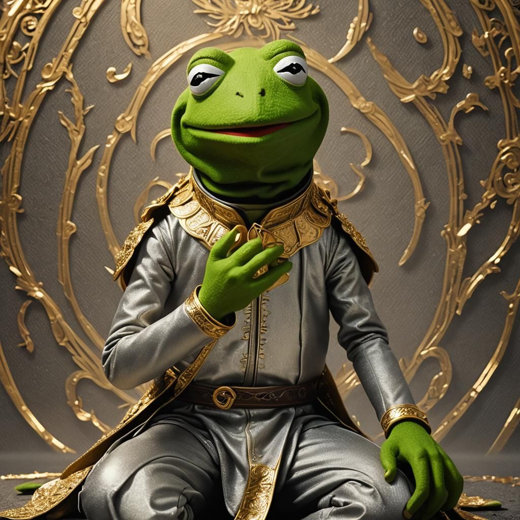 portrait of Kermit the frog in ninja - AI Generated Artwork - NightCafe ...