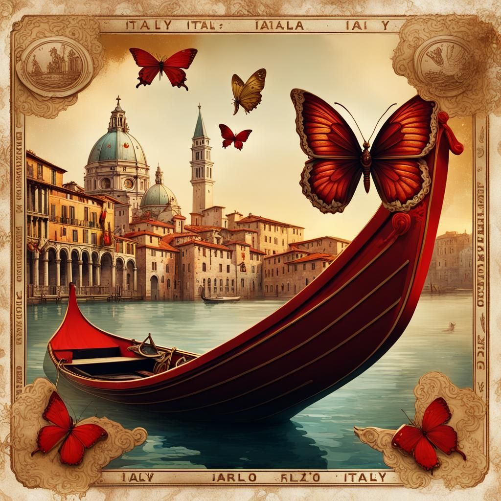 Vintage Italian postcard   by @Chantelle 