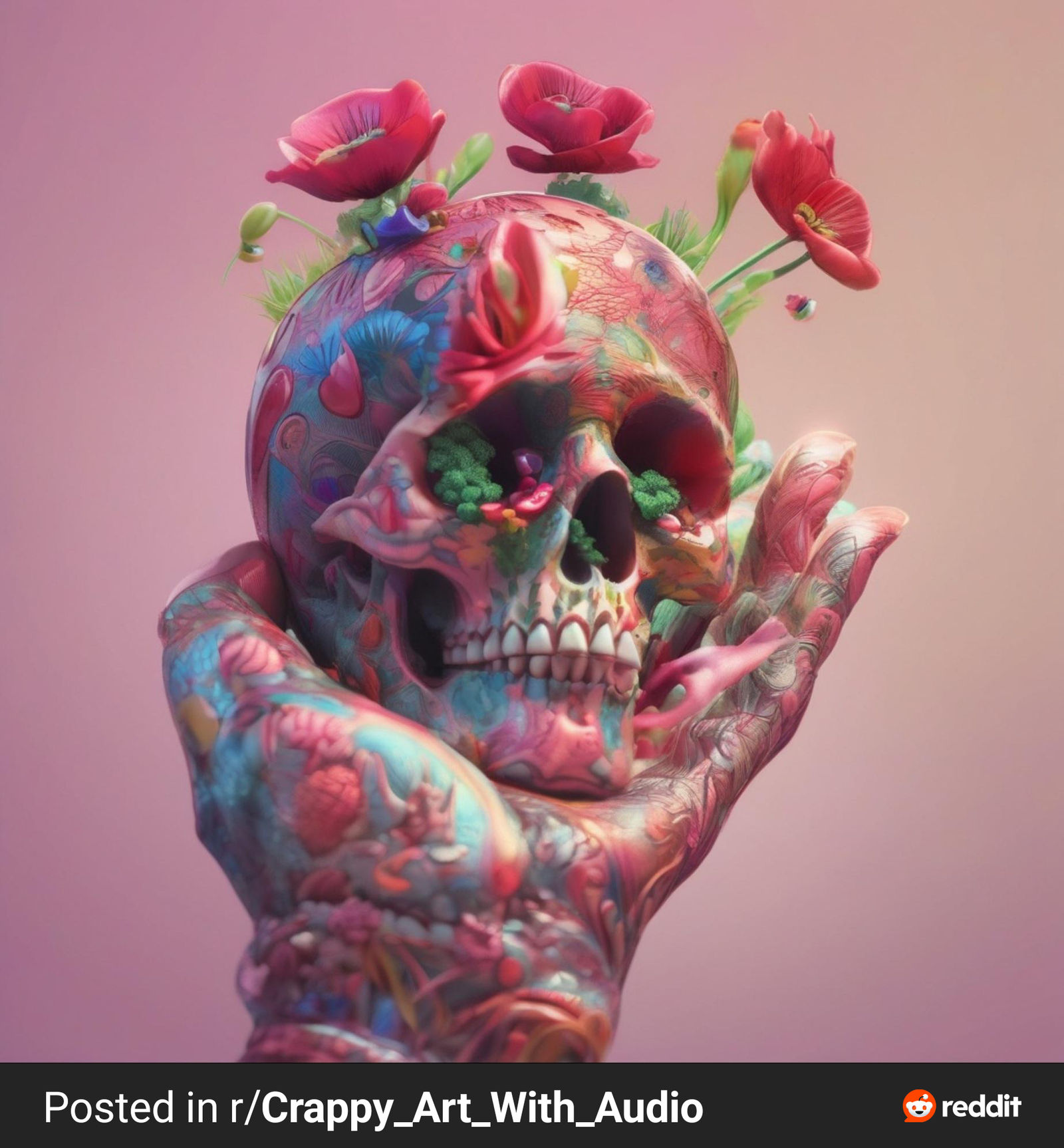 Tribute to the Dead, an Ornate Skull